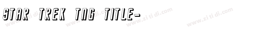 Star Trek TNG Title字体转换